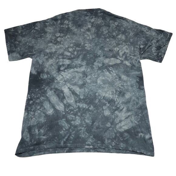 Vintage David Behrens Native American Arapahoe Moon Wolf Tie-dye Tshirt -L - Picture 2 of 4